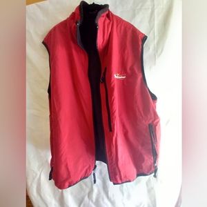 Reversible Budweiser red and black vest